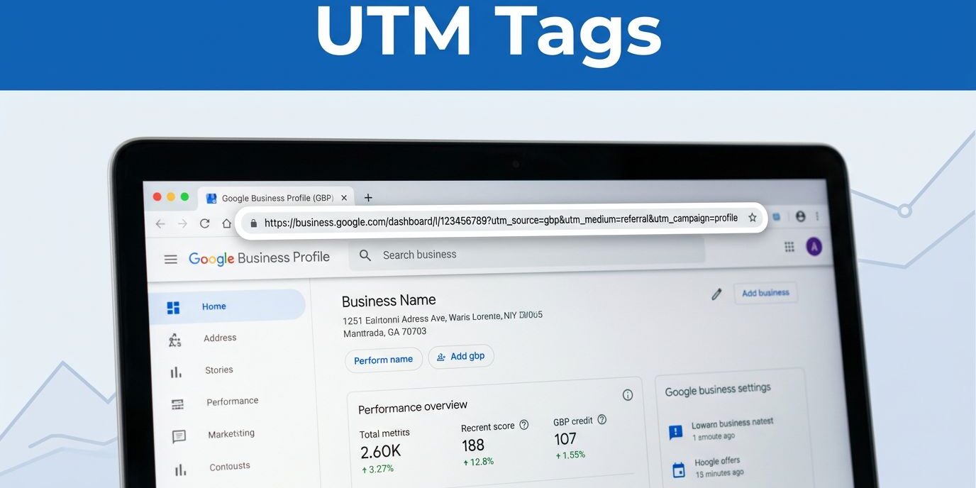 UTM Tagging Dashboard Display How I Add UTM Tags to Google Business Profile Links