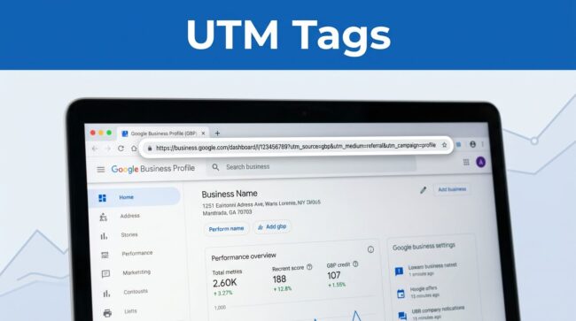 UTM Tagging Dashboard Display How I Add UTM Tags to Google Business Profile Links
