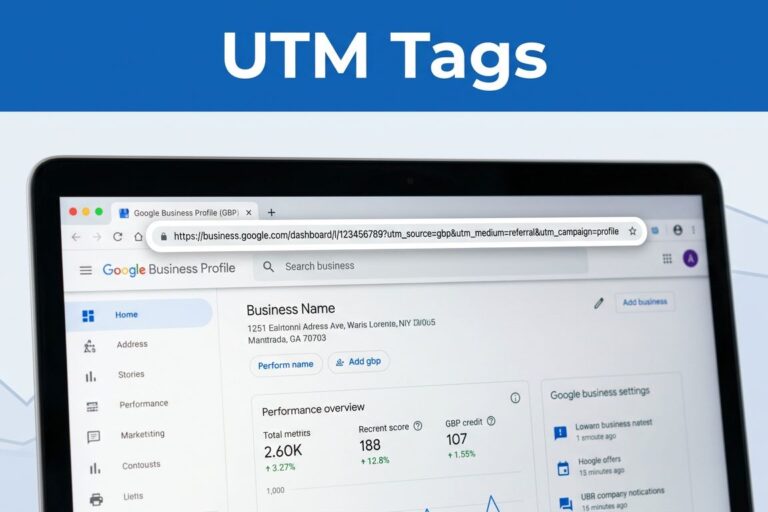 UTM Tagging Dashboard Display How I Add UTM Tags to Google Business Profile Links