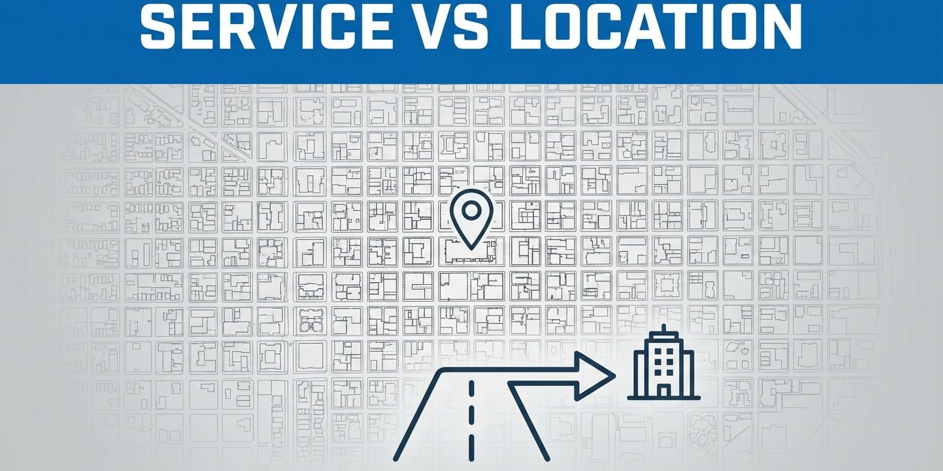 Urban Service Area Map Service Area Pages vs Location Pages in Local SEO