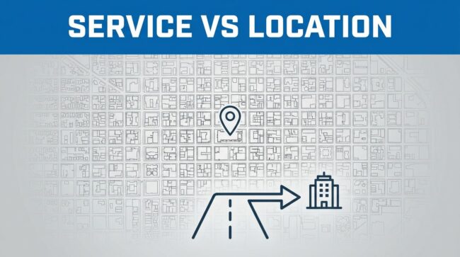 Urban Service Area Map Service Area Pages vs Location Pages in Local SEO