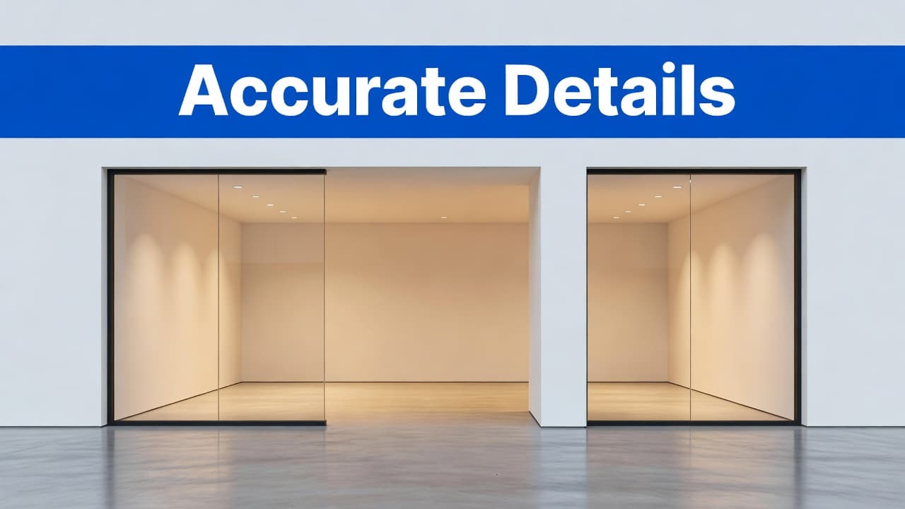 A google business profile description concept shown through a clean storefront interior with organized details and a polished local business feel.