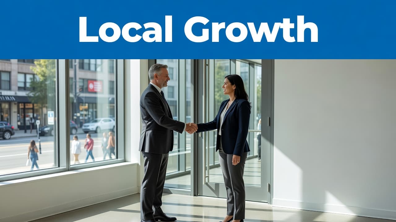 Local backlinks and a business partnership formed through a professional meeting