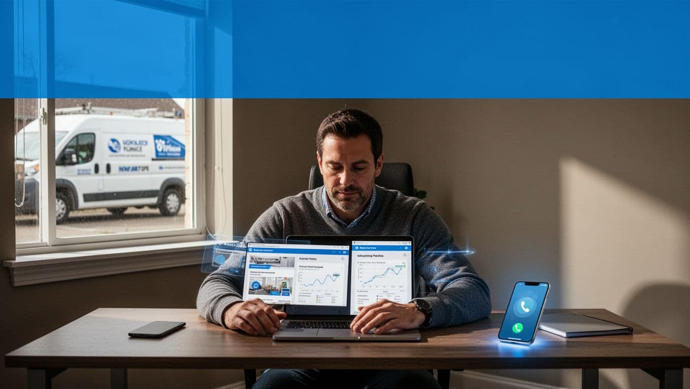 Comparison of local lead and click advertising formats for a home service business owner